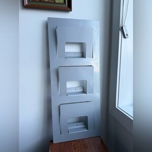 IKEA 1995 Vintage SKRISSEL Wall Magazine Rack Records Vinyl Display Holder Shelf